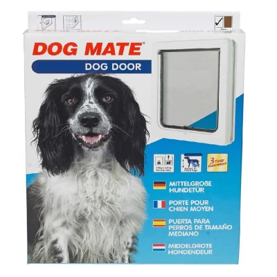 Dog Mate 215W  Medium Dog Door/ White - Closer Pets